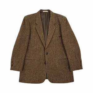 Papas パパス × Harris Tweed ハリスツイード テーラードジャケット ウール Mサイズ/ブラウン系 茶系/メンズ 日本製