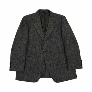 USA製◆KUPPEN HEIMER クッペンハイマー Harris Tweed ハリスツイード テーラードジャケット XLサイズ程度/ダークグレー/米国製 ビンテージ