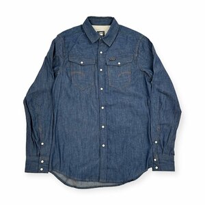 G-STAR RAW ジースター 長袖 コットン デニムシャツ ウエスタンシャツ Mサイズ /インディゴ メンズ