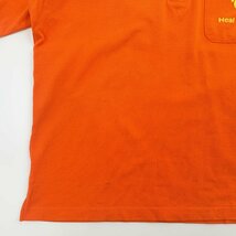 ◆Heal Creek◆ヒールクリーク 半袖 ポロシャツ オレンジ ポケット 袖 刺繍 サイズ 50/メンズ/ゴルフ/日本製_画像5