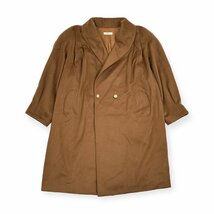 カシミヤ100%◆金ボタン◆Cashmere 杼(ひ) 高級生地 ダブル コート F /フリーサイズ/FREE/キャメル カシミア レディース レトロ_画像1