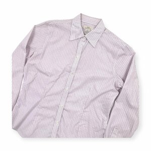 BrooksBrothers 346 ブルックスブラザーズ ストライプ ノンアイロン 長袖シャツ ワイシャツ サイズ 8/レディース