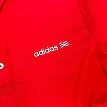 adidas GOLF アディダス ゴルフ BD 半袖 ポロシャツ ドライシャツ ロゴデザイン サイズ S/レッド 系/メンズ/スポーツ_画像4