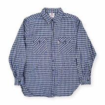 Levi's リーバイス チェック柄 コットン 長袖シャツ ネルシャツ サイズ L/メンズ /ブルー 系 古着_画像1