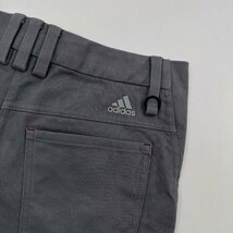 ゴルフ◆adidas GOLF アディダス 台形 ミニスカート ロゴ刺繍 キュロット サイズ L/グレー 系/レディース_画像5