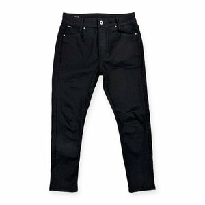 G-STAR RAW ジースターロゥ D-STAQ MID BOY SLIM ストレッチ ブラックデニム パンツ ジーパン ジーンズ W27 / 黒 ジップフライ