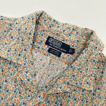 Polo by Ralph Lauren ポロ ラルフローレン CALDWELL 花柄 ボタニカル 総柄 開襟 ハマカラー 半袖 シャツ L/アクティ21 90s ビンテージ_画像3