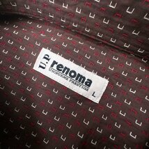 美品◆UP renoma レノマ ステッチデザイン 総柄 半袖シャツ Lサイズ /メンズ/茶色/ブラウン/コットン_画像7