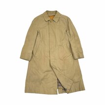 レア ビンテージ◆イングランド製◆Aquascutum アクアスキュータム ライナー付 裏チェック ステンカラーコート バルマカーンコート/70s 80s_画像1