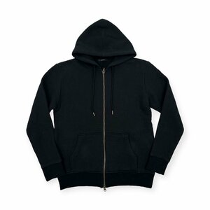 URBAN RESEARCH ROSSO Urban Research rosso double Zip reverse side nappy sweat Parker size L / made in Japan / black / black / kangaroo poke