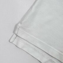 Roots ルーツ カナダ ワンポイント刺繍 鹿の子コットン 半袖 ポロシャツ サイズ L /白/ホワイト_画像3
