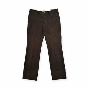 RAIKA INDUSTRY Leica cotton slacks pants size 50 / scorching tea dark brown men's made in Japan 