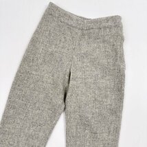 フランス製◆HONORE オノレ × HarrisTweed ツイードパンツ スラックス サイズ 36 / ライトグレー_画像2