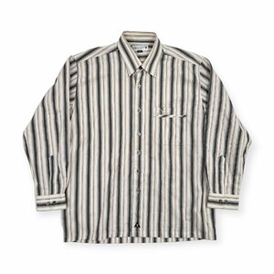 LYLE&SCOTTla il & Scott stripe pattern long sleeve shirt L size / men's casual Golf made in Japan 