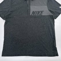 NIKE GOLF ナイキゴルフ DRI-FIT ストレッチ 半袖 ポロシャツ XLサイズ /グレー/メンズ/スポーツ_画像7