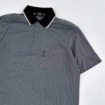 ゴルフ◆23区 SPORT ポケット付 半袖 ポロシャツ サイズ 3/黒 グレー 系 メンズ スポーツ 日本製_画像2