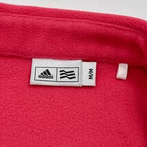 adidas golf アディダスゴルフ フリース 半袖 ポロシャツ M / ピンク レディース スポーツ_画像6