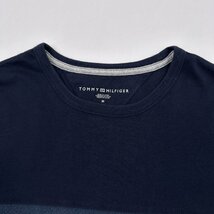 TOMMY HILFIGER トミーヒルフィガー フラッグ ロゴ デザイン 半袖Tシャツ カットソー M/ネイビー/メンズ_画像3