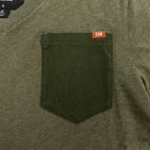 G-STAR RAW ジースターロゥ ポケット付き 半袖Tシャツ カットソー ポケT サイズ S /カーキ/オリーブ/メンズ_画像5