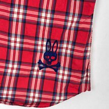 Psycho Bunny サイコバニー スカル刺繍 チェック柄 長袖シャツ サイズ L /メンズ/ゴルフ_画像9