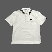 希少!!レア!!ビンテージ!!◆KENZO GOLF ケンゾー ゴルフ チェック柄 半袖 ポロシャツ サイズ4/ホワイト系/メンズ スポーツ 日本製 小杉産業_画像2