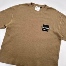 MARK GONZALES マークゴンザレス ワッフル サーマル 長袖Tシャツ カットソー M/ブラウン/メンズ_画像2