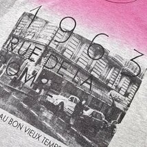 renoma homme レノマ オム バイカラー 切替 街並み デザイン 半袖 Tシャツ カットソー サイズ L/メンズ_画像4