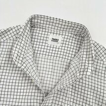 TAKEO KIKUCHI タケオキクチ チェック柄 ボタンダウン BD 長袖 ワイシャツ ドレスシャツ サイズ 3 / 白×黒 メンズ_画像3