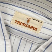 TRUSSARDI トラサルディ ストライプ 長袖 シャツ ワイシャツ/メンズ/_画像4