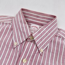 BrooksBrothers 346 ブルックスブラザーズ オックスフォード 長袖シャツ ワイシャツ ドレス差シャツ Sサイズ / ピンク系 メンズ_画像2