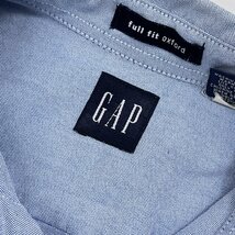 90s 00s◆OLD GAP オールド ギャップ THE BIG OXFORD オックスフォード 長袖 ボタンダウン BD シャツ S /水色/メンズ/ビンテージ/ザ ビッグ_画像4