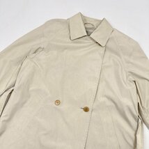 ビンテージ◆Aquascutum アクアスキュータム ベルト付き 薄手 ロングコート サイズ 9/アイボリー/レディース/D-TK1200/日本製_画像3