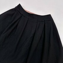 Jocomomola ホコモモラ ボックス タック プリーツ フレア スカート サイズ 40/ブラック 黒/イトキン_画像2