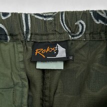 Rokx ロックス ハイビスカス ボタニカル 総柄 ベルト付き クライミングパンツ XL /オリーブ/メンズ/アウトドア_画像5