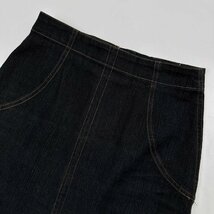 上品 デザイン◆MARELLA マレーラ JEANS デニム タイトスカート 38 /三喜商事代理/ビンテージ/ブラックデニム系_画像3