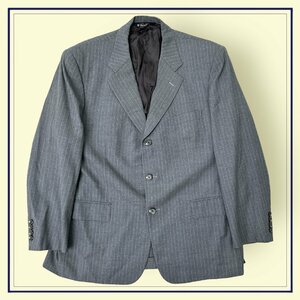 BROOKS BROTHERS ブルックスブラザーズ ストライプ 3B テーラードジャケット ブレザー 41SHT / グレー メンズ