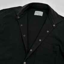 MASAYUKI ABO マサユキアボ ジャージー スウェット風 シャツジャケット /黒 ブラック/日本製/ビンテージ/当時物_画像3