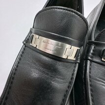 イタリア製◆Salvatore Ferragamo サルヴァトーレ フェラガモ ガンチーニ ビット ローファー 革靴 シューズ サイズ 8 1/2 / ブラック_画像3