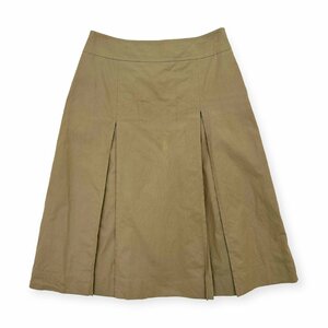  редкость Vintage *Burberrys Burberry юбка в складку flair размер M/ бежевый / Old /C-TK83
