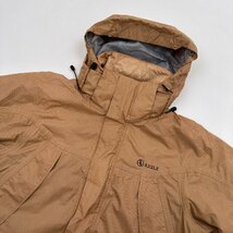 AIGLE エーグル フード収納 マウンテンジャケット パーカー THERMO/KIT J サイズM/オレンジベージュ/アウトドア_画像6