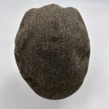 THE SCOTCH HOUSE スコッチハウス Harris Tweed チェック柄 ウール ハンチング 帽子 キャップ_画像5