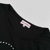 M・U SPORTS ミエコウエサコ キャラプリント デザイン 半袖 Tシャツ カットソー 44/黒 ブラック レディース ゴルフ スポーツ 日本製_画像4