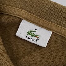 LACOSTE ラコステ デザイン 刺繍 長袖 ポロシャツ 鹿の子 4/メンズ ファブリカ_画像4