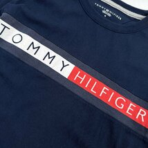 TOMMY HILFIGER トミーヒルフィガー フラッグ ロゴ デザイン 長袖 Tシャツ カットソー M/ネイビー/メンズ_画像4
