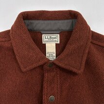 L.L.Bean エルエルビーン 長袖 シャツジャケット カバーオール エルボーパッチ ジャケット 厚手 サイズSM-REG/ブラウン/メンズ アウトドア_画像4