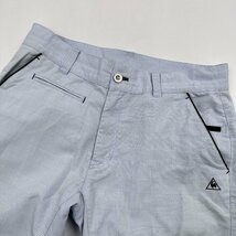 ゴルフ◆le coq sportif ルコック グレンチェック ストレッチ スラックスパンツ ボトムス 85 /水色系 メンズ スポーツ_画像6