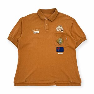 Karl Helmut Karl hell m short sleeves cotton polo-shirt badge Australia design M size / Camel series / men's Pink House made in Japan 