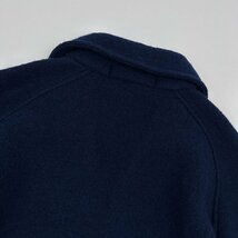 美品◆ARNOLD PALMER アーノルドパーマー スキッパー ウールニット セーター 襟付き ロゴ刺繍 L/レナウン/ビンテージ/ブルー_画像7