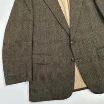 TRUSSARDI トラサルディ チェック柄 ウール 2B テーラードジャケット ブレザー 100-88-175 / メンズ ビンテージ 松坂屋_画像3