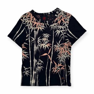 「衣」ころも 古代新 和柄 竹 総柄 半袖 Tシャツ サイズ ( SS ) /京都